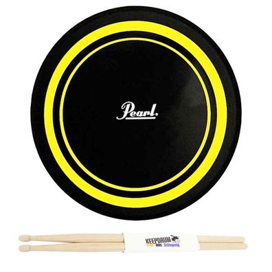 Pearl Übungspad PDR-08P mit Drumsticks 1 Paar