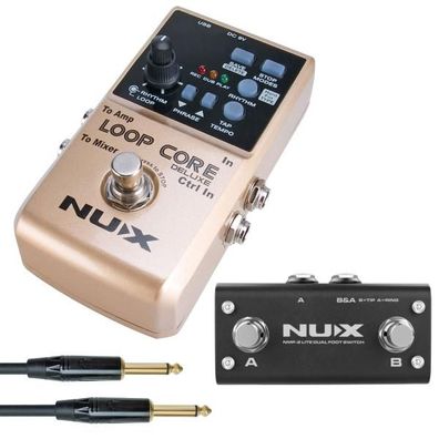 Nux Loop Core Deluxe Bundle Effektpedal mit Kabel