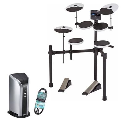 Roland E-Drum TD-02K Schlagzeug mit Monitor-Box und Kabel