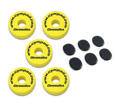 Cympad Beckenfilz Chromatics Set Gelb mit Fell-Dämpfer-Pads