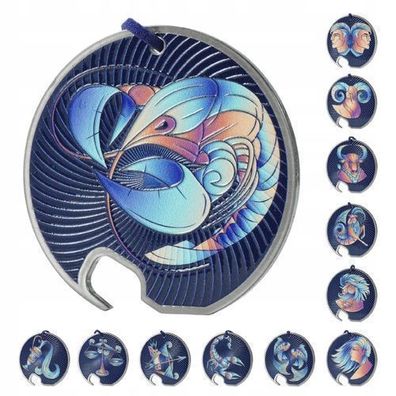 KADAX Flaschenöffner, Zodiak Design, Bieröffner aus Edelstahl