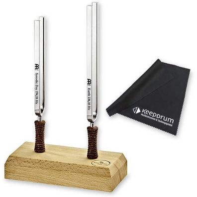 Sonic Energy Stimmgabel-Set TF-Set-2 Tag und Nacht 2-teilig mit Tuch