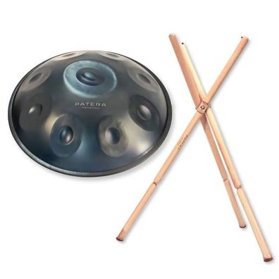 Patera Handpan HPEM-3 E-Minor mit Handpan-Ständer