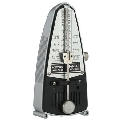 Wittner Metronom 838 Taktell Piccolo mechanisch silberfarben