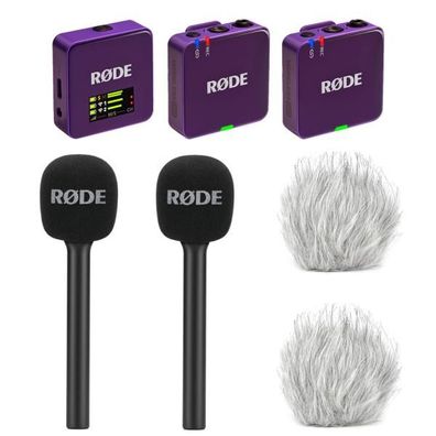 Rode Mikrofon-Funksystem Wireless GO Gen 3 Lila Interview Set 2