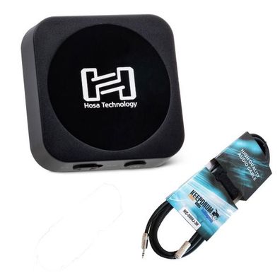 Hosa Bluetooth Adapter IBT-402 Audio Receiver Transmitter mit Verlängerungskabel
