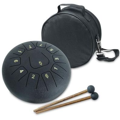keepdrum Zungentrommel TD8BK Tongue Drum 11 Töne Schwarz
