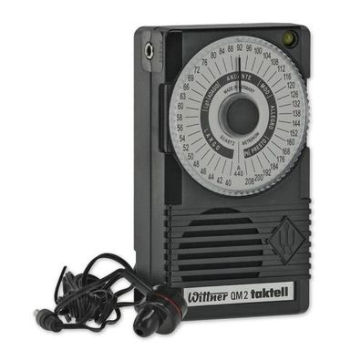 Wittner Metronom QM 2 Taktell Schwarz inklusive Ohrhörer