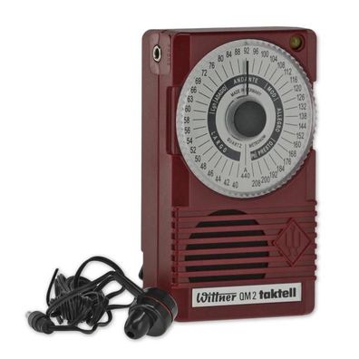 Wittner Metronom QM 2 Taktell Rubinrot inklusive Ohrhörer