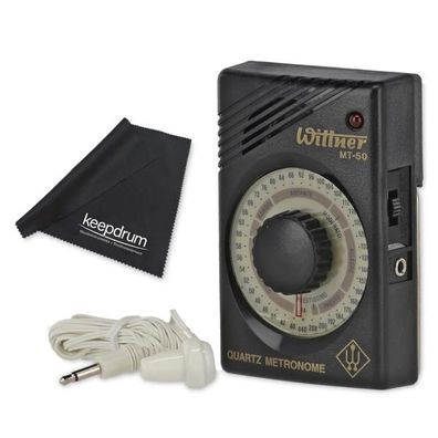 Wittner Quartz Metronom MT-50 inklusive Ohrhörer mit Tuch