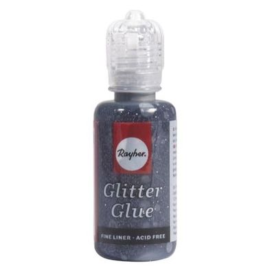 Rayher Glitter Glue 20ml Stahlgrau 33840568