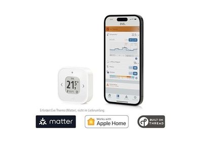 Eve Thermo Control Smart Heizkörperregler mit Matter & Thread