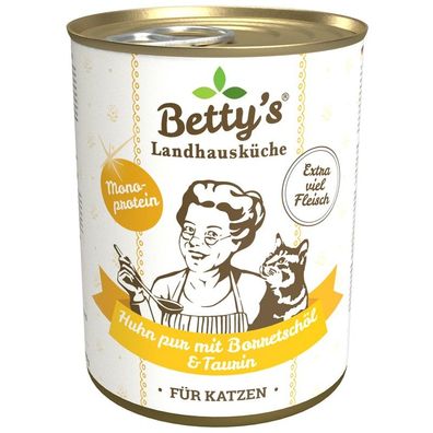 Bettys Landhausküche Katze - Huhn pur 6 x 400g
