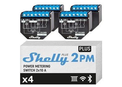 Shelly Plus 2PM WLAN Rollladenschalter mit Verbrauchsmessung