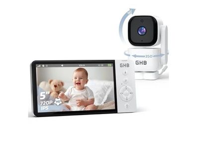 GHB Babyphone mit Kamera, Nachtsicht & Gegensprechfunktion