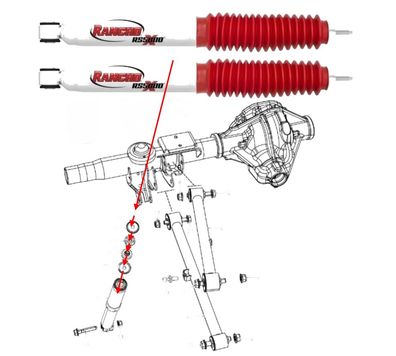 hinten RS55000X Serie Stoßdämpfer Ram 1500 4WD (Gen.5) Bj:19-25 ( PAAR)