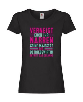 Verneigt euch: Betriebswirtin | Betriebswirtschaft Damen Shirt Schwarz