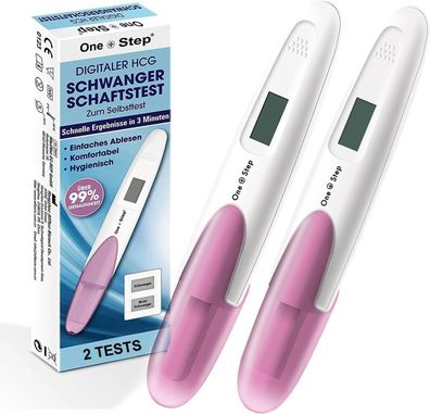 2 x Schwangerschaftstest Frühtest digital 25 miu/ml Sonderpreis!