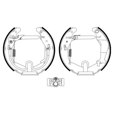 Hella PAGID Bremsbacksatz Bremsbeläge Hinten für Suzuki Wagon R+ MA RB413 R1343