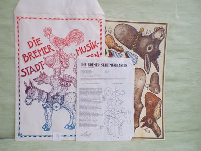 Bärenpresse Steffen & Roland DM-Zeit alte Schneidebogen Die Bremer Stadtmusikanten