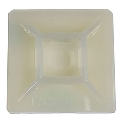 Haltesockel | für Kabelbinder | 19x19mm | Weiß | selbstklebend