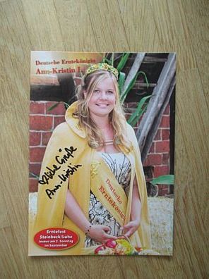 Deutsche Erntekönigin Ann-Kristin I. - handsigniertes Autogramm!!!