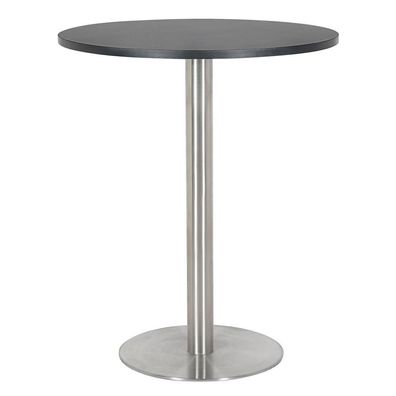 Stehtisch Bistrotisch Schwarz Rund Edelstahlfuß 60x60x105 M-BT105H/8414