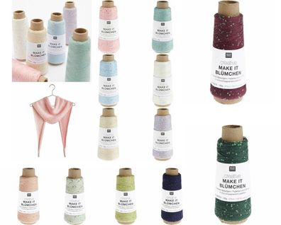 25g Rico Creative Make It Blümchen Beilaufgarn zum Mitstricken GP 131,60€/1kg