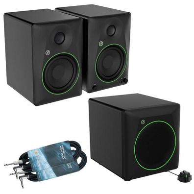 Mackie Studio-Monitore CR5BT mit CR8SBT Subwoofer und Klinkenkabel