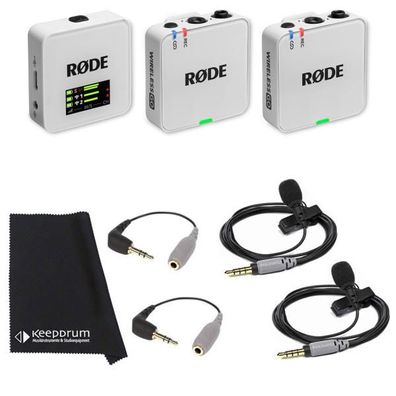 Rode Wireless GO Gen 3 Weiss mit 2x Smartlav und 2x SC3