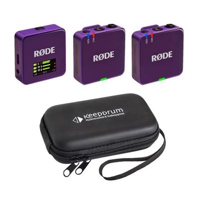 Rode Mikrofon-Funksystem Wireless GO Gen 3 Lila mit Softcase