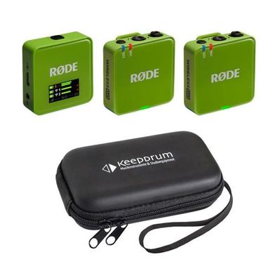 Rode Mikrofon-Funksystem Wireless GO Gen 3 Grün mit Softcase