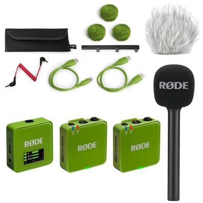 Rode Mikrofon-Funksystem Wireless GO Gen 3 Grün Interview Set 1
