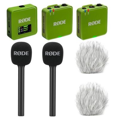 Rode Mikrofon-Funksystem Wireless GO Gen 3 Grün Interview Set 2