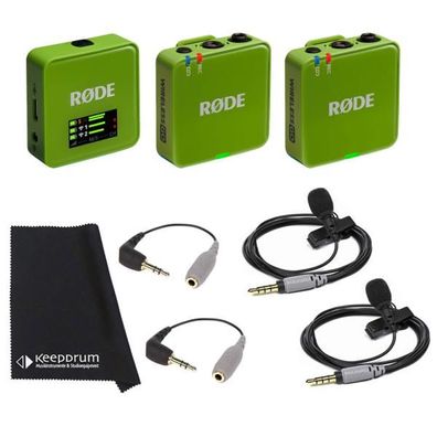 Rode Wireless GO Gen 3 Grün mit 2x Smartlav und 2x SC3