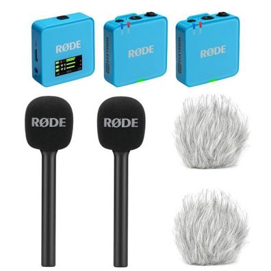 Rode Mikrofon-Funksystem Wireless GO Gen 3 Blau Interview Set 2