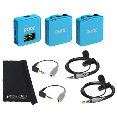 Rode Wireless GO Gen 3 Blau mit 2x Smartlav und 2x SC3