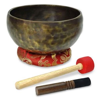 keepdrum Tibetische Bronze-Klangschale 16 cm