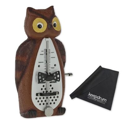 Wittner Metronom Eule mechanisches Taktell mit Tuch