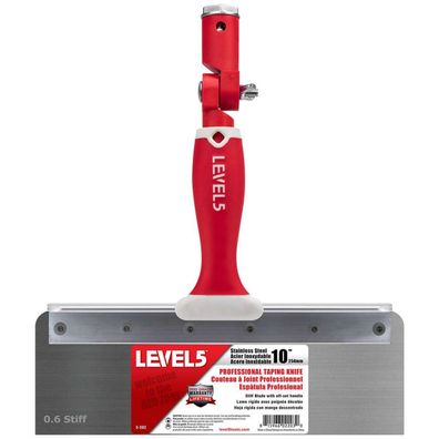 LEVEL5 Fassadenspachtel 254mm/10" steife Klinge Edelstahl Offset Griff 5-382