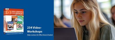Lernkurs Office 2024-2021 Home and Student - 11,5 Stunden - PC Download Version