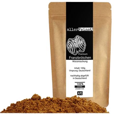 Franzbrötchen Gewürz, Zimtschnecken, Dessert Hamburger Spezialitäten Gebäck 100g