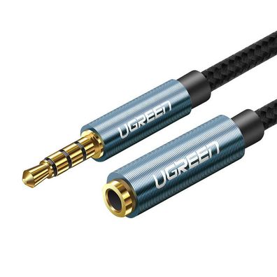 Ugreen Verlängerungskabel Adapter AUX Miniklinke 3,5 mm 2 m (blau)