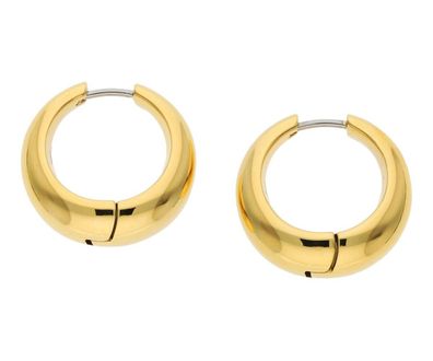 Boccia Schmuck Damen-Creolen Titan Ohrringe Goldfarben 05096-02