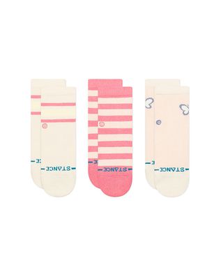 STANCE Kids Socken Butterfly 3 Pack 1-2 Years pink