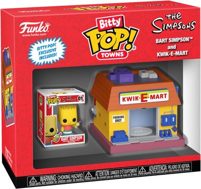 The Simpsons - Bart Simpsons and Kwik-E-Mart Bitty Pop! Funko