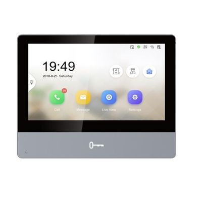 Hikvision DS-KH8350-TE1 Video-Zugangssystem 17,8 cm (7 Zoll) Schwarz, Grau