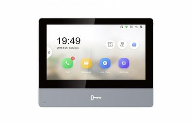 Hikvision DS-KH8350-WTE1 Video-Türsprechanlage 17,8 cm (7 Zoll) Schwarz