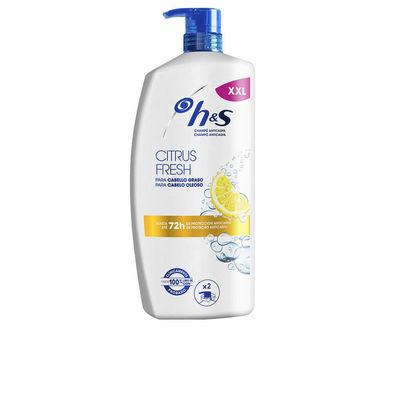 H&S CITRUS FRESH Antischuppenshampoo für fettiges Haar, 1000 ml Spender