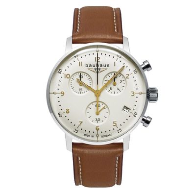 Bauhaus bauhaus Dessau 2096-1 Eta-Chronograph, Datum, Lederband